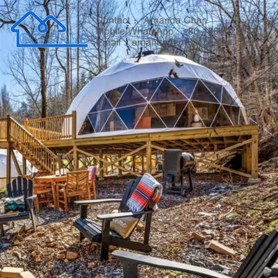 옥외 호화스러운 4계절 돔 호텔 측지선 Glamping 집 돔 천막