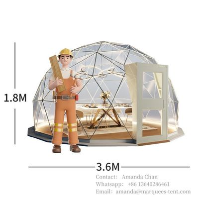흰색 또는 맞춤형 색상 6x6m 맞춤형 호텔 고급 리조트 텐트